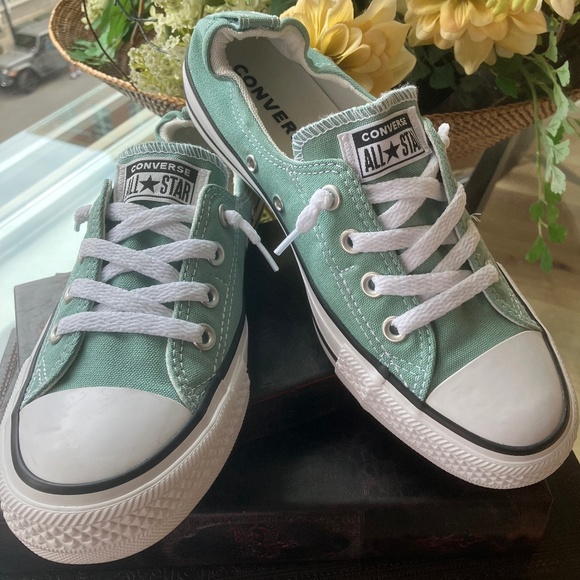 Converse Shorelines Sea Foam Green- Size 9